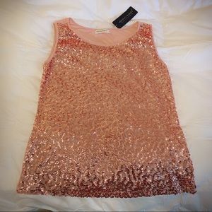 Rose Gold Sequin Top